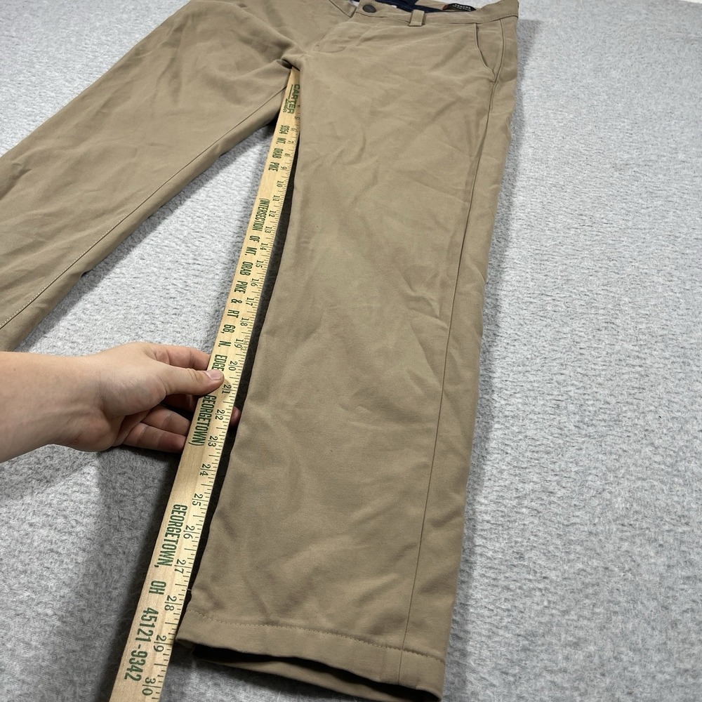 34 Heritage Pants Mens 32x32 (Fit 32x29) Beige Chino Performance Verona Slim Mid - Picture 3 of 12